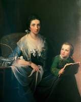 Sarah Vaughan, née Hallowell, and Her Son Richard Vaughan