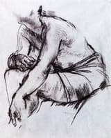 Seated Male Nude