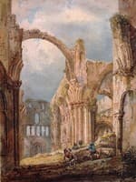 Interior of Lindisfarne Priory