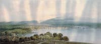 Italian or Swiss town, possibly Geneva (after John Cozens)