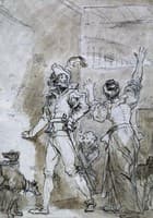 Don Quixote trying to get into his walled-up library