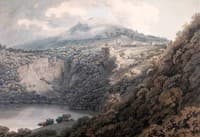 Lake And Town of Nemi