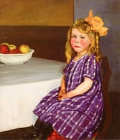 Agnes in Purple Plaid Dress