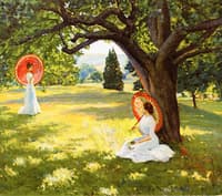 Ladies with Orange Parasols
