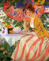 Red-Headed Girl with Parasol