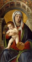 Triptych with Madonna and Child Enthroned Between the Archangel Michael and Saint Peter (center)