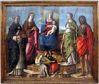 Madonna and Child Enthroned with Saints