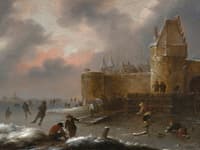 Winter Landscape with Skaters