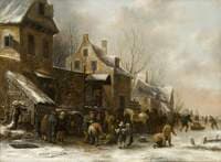 Winter Scene in Holland