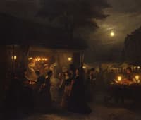 Market Scene, Evening