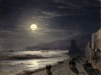 A Moonlit Night on the Seashore