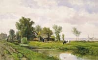 Farm beside a Ditch