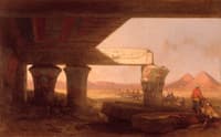 Egyptian Landscape with a Distant View of the Pyramids