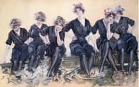 The Six Darlings on the Float