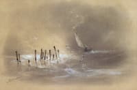 Sailing Ship in a Storm