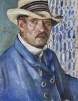 Self Portrait in a Panama Hat