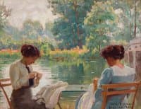 In the Garden, Grez, France
