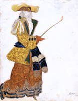 Costume Design for the Marchioness (Hunting) in The Sleeping Princess