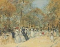 Strollers on Champs-Elysees