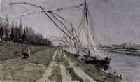 Canal near Ravenna with Fishing Boats