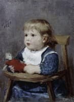 Girl in a Child's Chair (study)