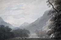 Interlaken from the Road between the Lake of Thun and Unterseen