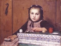 Girl Playing at the Stove