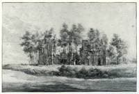 Ruïne van Kasteel Spangen in Rotterdam