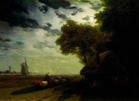 Ukrainian Landscape at Night