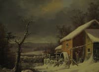 Old Mill in Winter