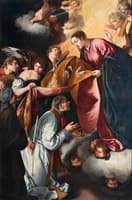Saint Ildefonso and the Virgin Mary