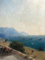 Frigate on the Black Sea