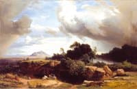 Coming Thunderstorm in the Roman Campagna
