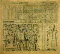 Study for Compositions No. 3 and No. 4 (Leaving the Factory)