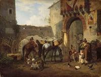 In front of a Tavern in Tivoli