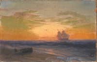 Sailing Boat off the Coast
