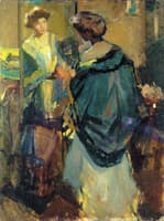 Woman Looking in a Mirror