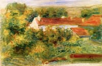 Red Houses - Cagnes Landscape