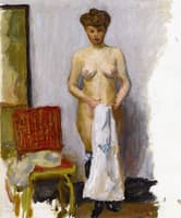 Nude, Red Chair