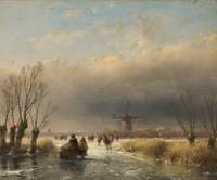 Figures on a Frozen River