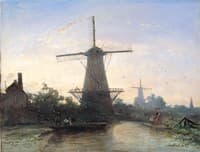 Windmills near Rotterdam