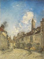 Street in Nevers; The House of the poet Adam Bellaud