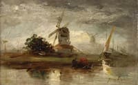 Landscape in Holland (study)