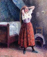 Woman Fixing Her Hair