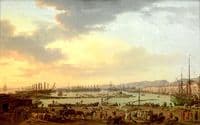 Le Port vieux de Toulon. La vue est prise du côté des Magasins aux vivres.