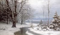 Wooded River Landscape with Stream and Lake Beyond