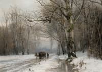 Winter Landscape with a Horse-Drawn Cart