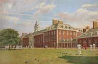 Playing Bowls on the Lawn of the Royal Hospital Chelsea