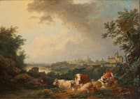 Landscape with Resting Cattle