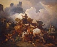 The Battle between Richard Coeur de Lion and Saladin in Palestine